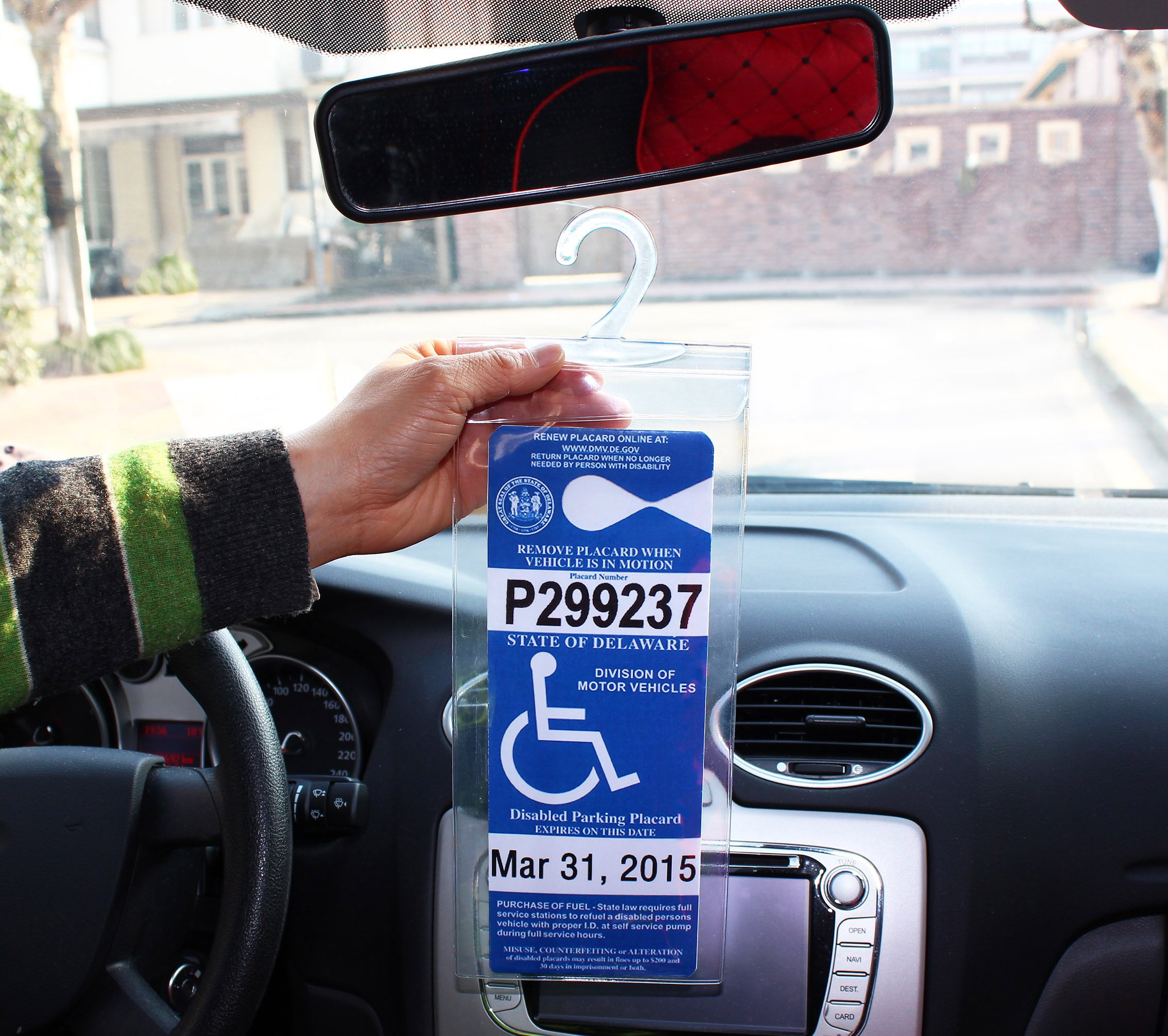 Lotfancy Handicap Parking Permit Holder Disabled Placard Protector